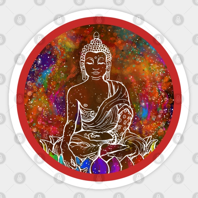 Male Buddha ( Buddhism ) Sticker by artbysavi